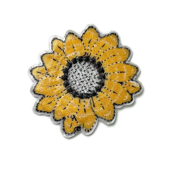 Sunflower 2 Embroidered Patch - Picture 3 of 3
